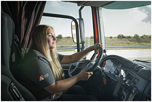 vanuit vrachtwagen bewerkt klein